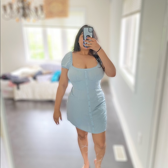 Blue Summer Dress - Picture 2 of 4